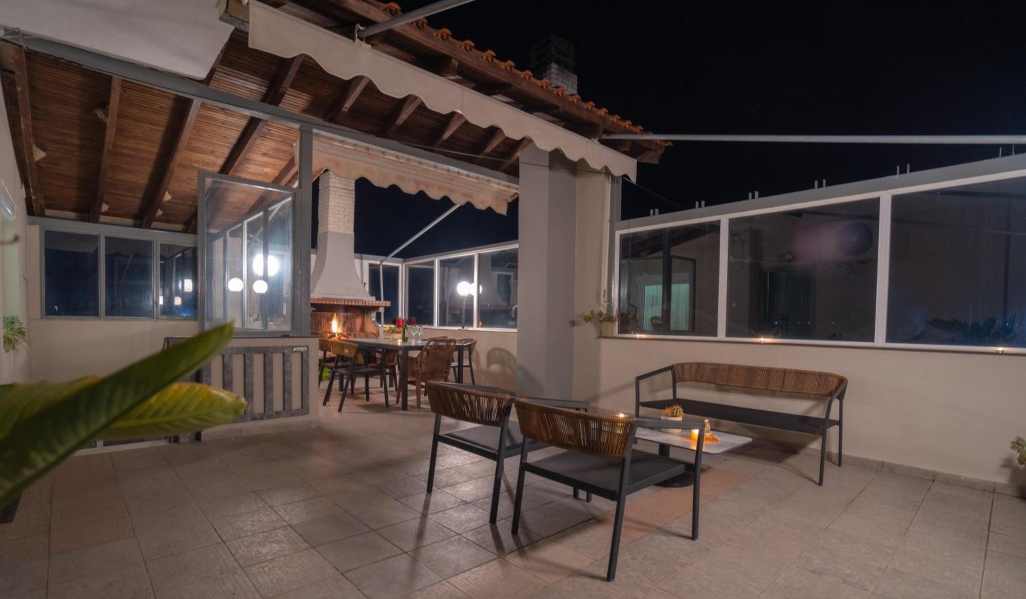 Marvic House Villa Exaplatanos Buitenkant foto